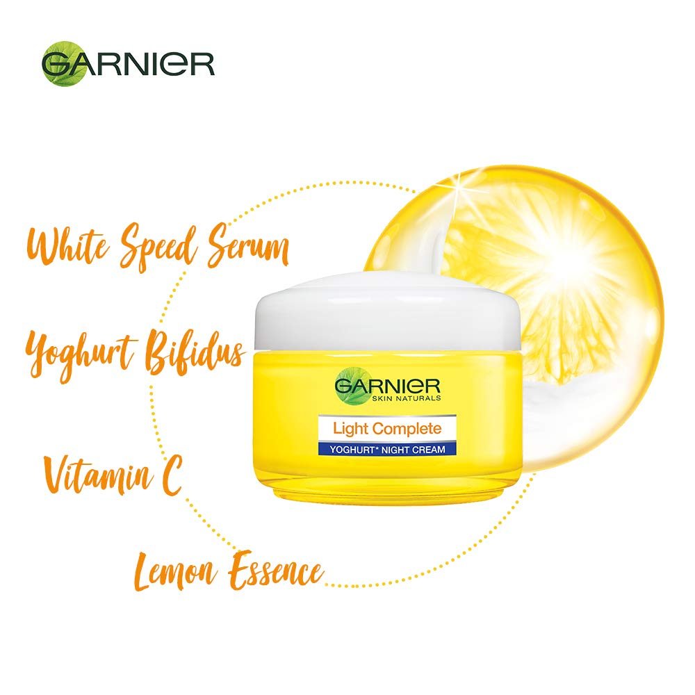 Garnier Light Complete Yogurt Night Face Cream